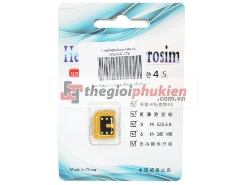 Sim Heicard unlock iPhone 4S công ty